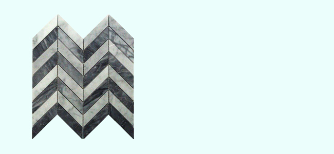White Carrara and Bardiglio